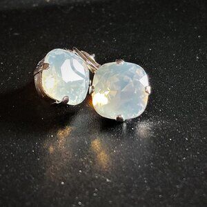 Sabika White Opal Golf Earrings
